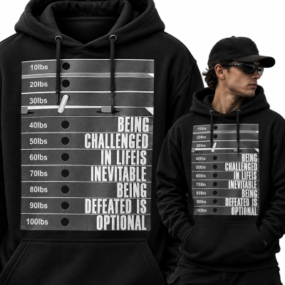 BLUZA Z KAPTUREM NA SIŁOWNIĘ DEFEATEDISOPTIONAL